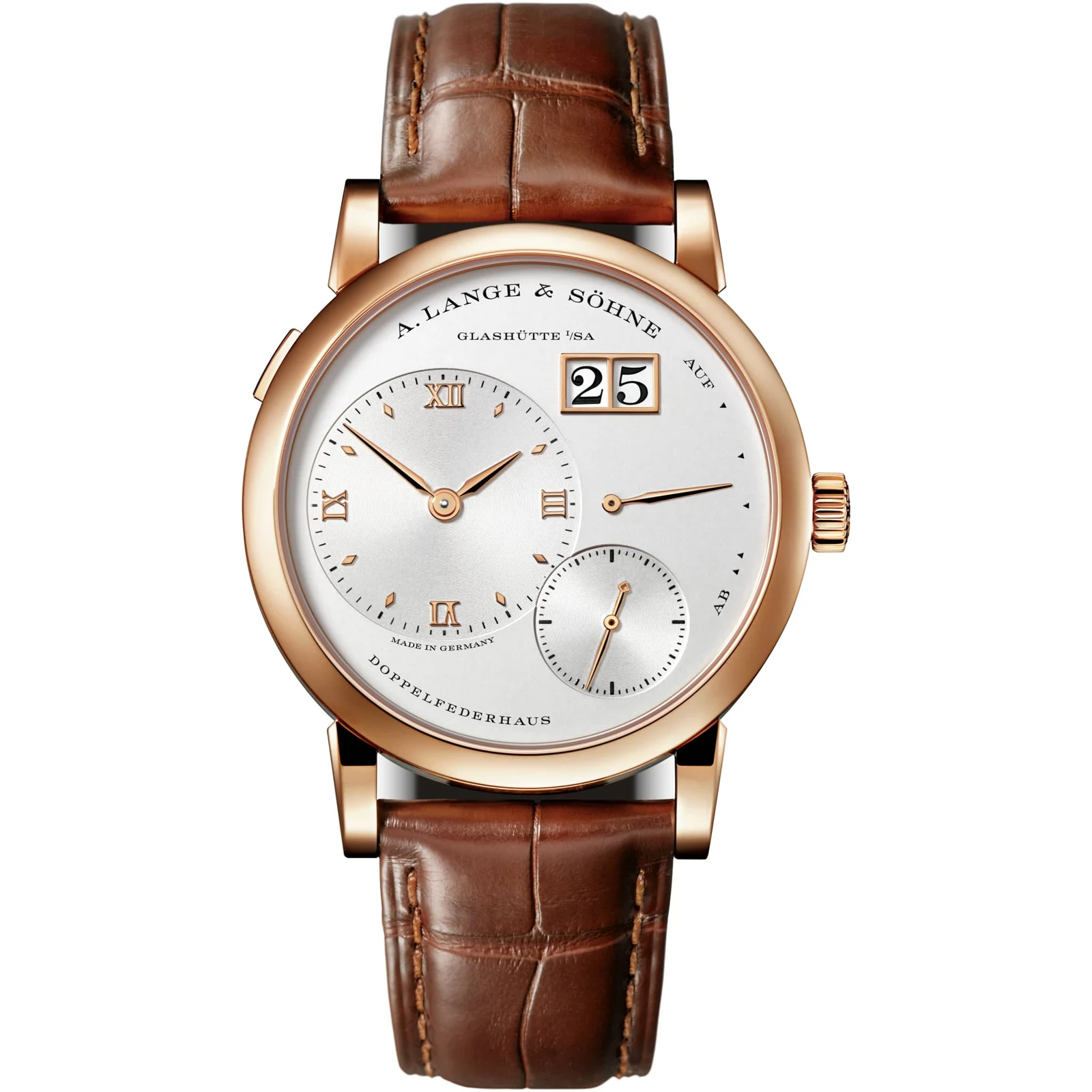 A. Lange & Söhne Lange 1, reference 191.032, silver dial, rose gold case