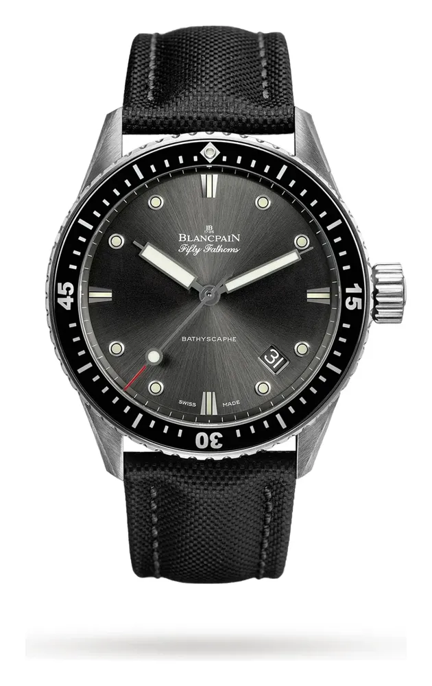 Blancpain Fifty Fathoms Bathyscaphe 5000, reference 5000-1110-B52A, stainless steel case