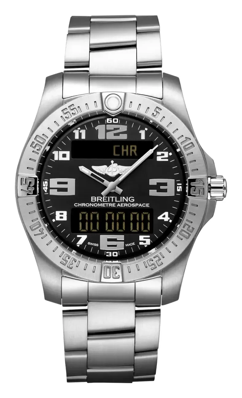 Breitling Aerospace Evo, reference E79363101B1E1, black dial, titanium case