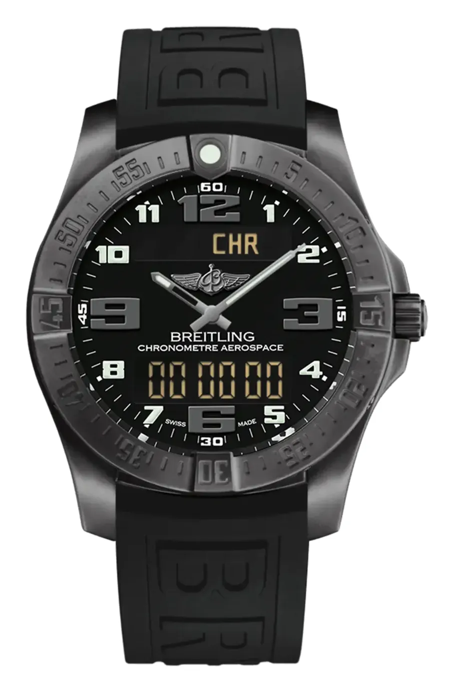Breitling Aerospace Evo Night Mission, reference V79363101B1S1, black dial, titanium case