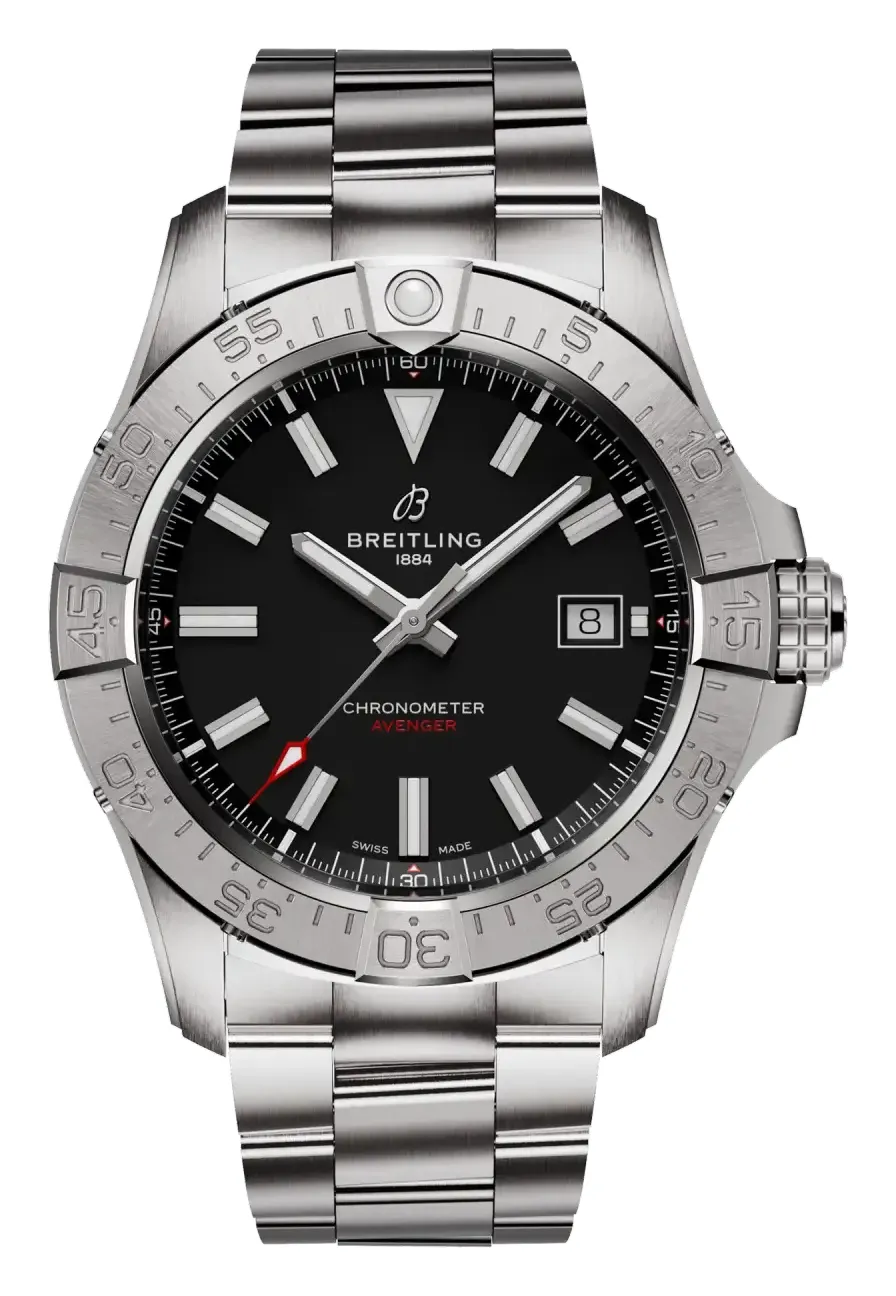 Breitling Avenger Automatic 42, reference A17328101B1A1, black dial, stainless steel case