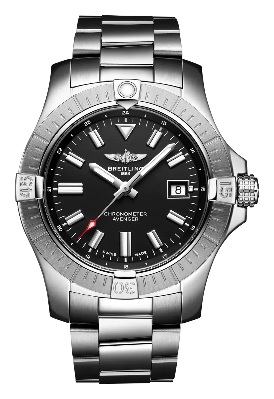 Breitling Avenger Automatic 43, reference A17318101B1A1, black dial, stainless steel case