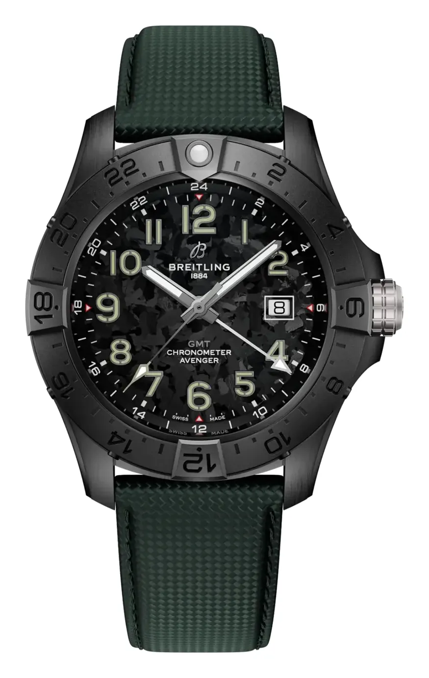 Breitling Avenger Automatic GMT 44 Night Mission, reference S32320101B1X1, titanium and ceramic case