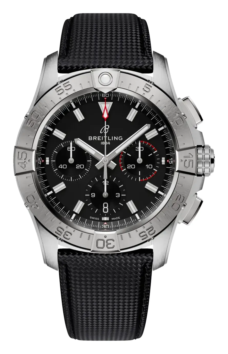 Breitling Avenger B01 Chronograph 42, reference AB0146101B1X1, black dial, stainless steel case