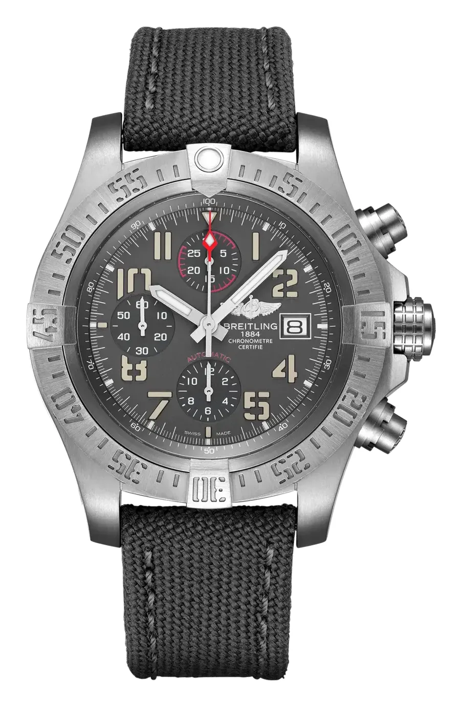 Breitling Avenger Bandit, reference E13383101M1W1, grey dial, titanium case
