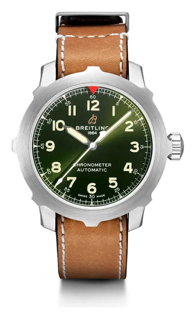 Breitling Aviator Super 8 B20 Automatic 46 EB2040, reference EB2040101L1X1, green dial, titanium case