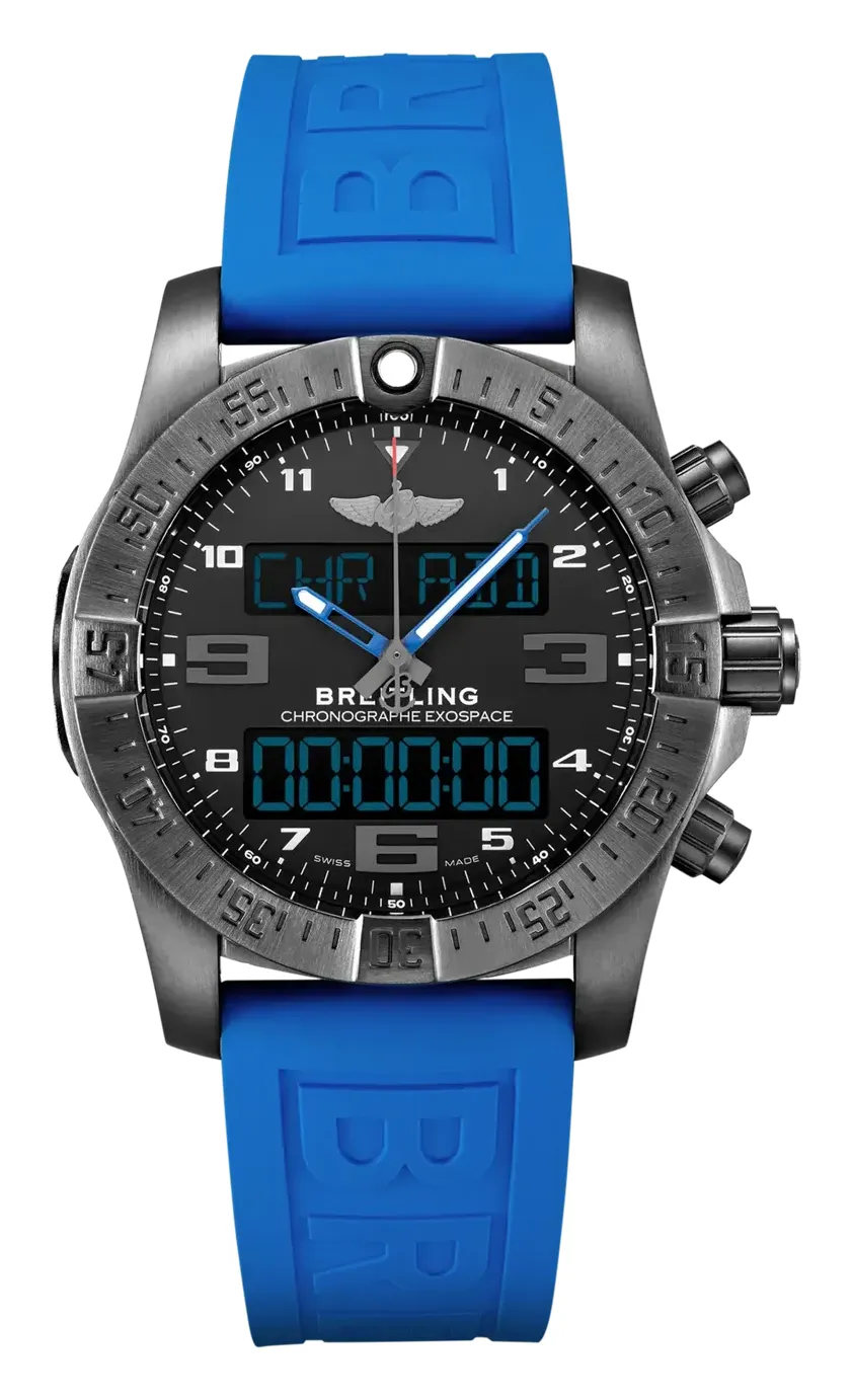 Breitling B55 Exospace Black, reference VB5510H21B1S1, black dial, titanium case
