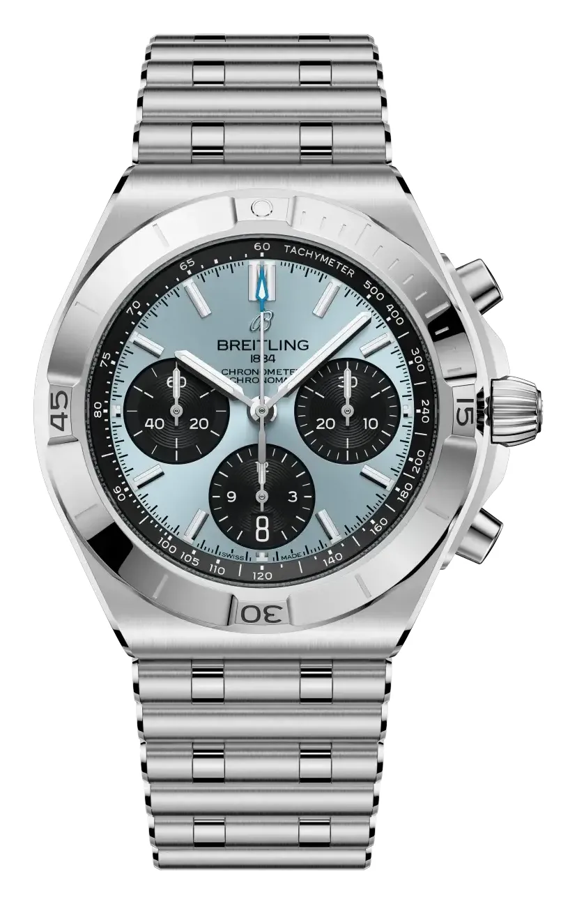 Breitling Chronomat B01 42 Stainless PB0158, reference PB0158101C1A1, blue dial