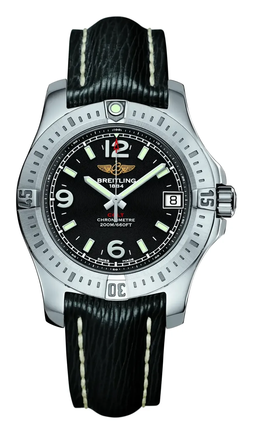 Breitling Colt 36, reference A74389111B1X1, black dial, stainless steel case
