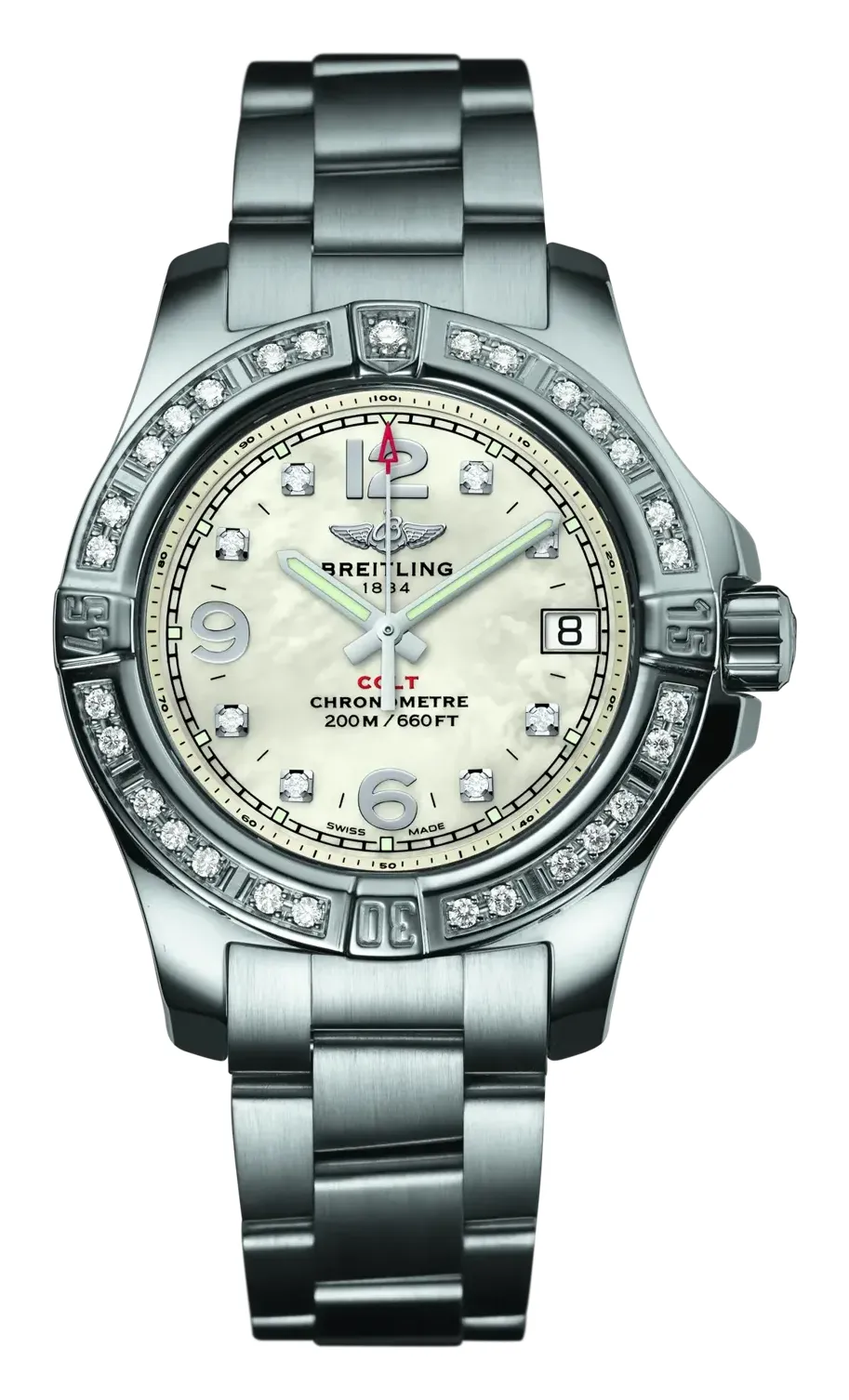 Breitling Colt Lady, reference A77388531A1A1, stainless steel case