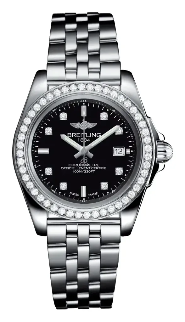 Breitling Galactic 32 Sleek Edition, reference A71330531B1A1, black dial, stainless steel case