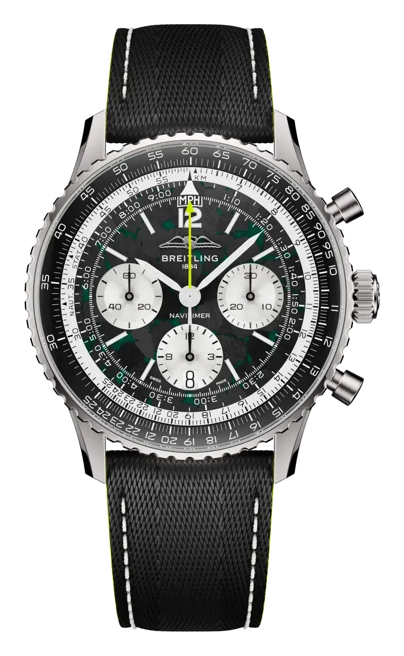 Breitling Navitimer B01 Chronograph 43 Aston Martin Aramco Formula One Team, reference EB01381A1B1X1, titanium case