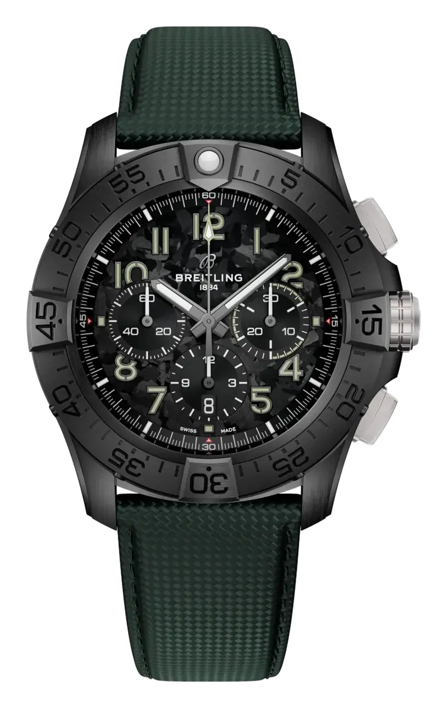 Breitling Super Avenger B01 Chronograph 46 Night Mission, reference SB0148101B1X1, titanium and ceramic case