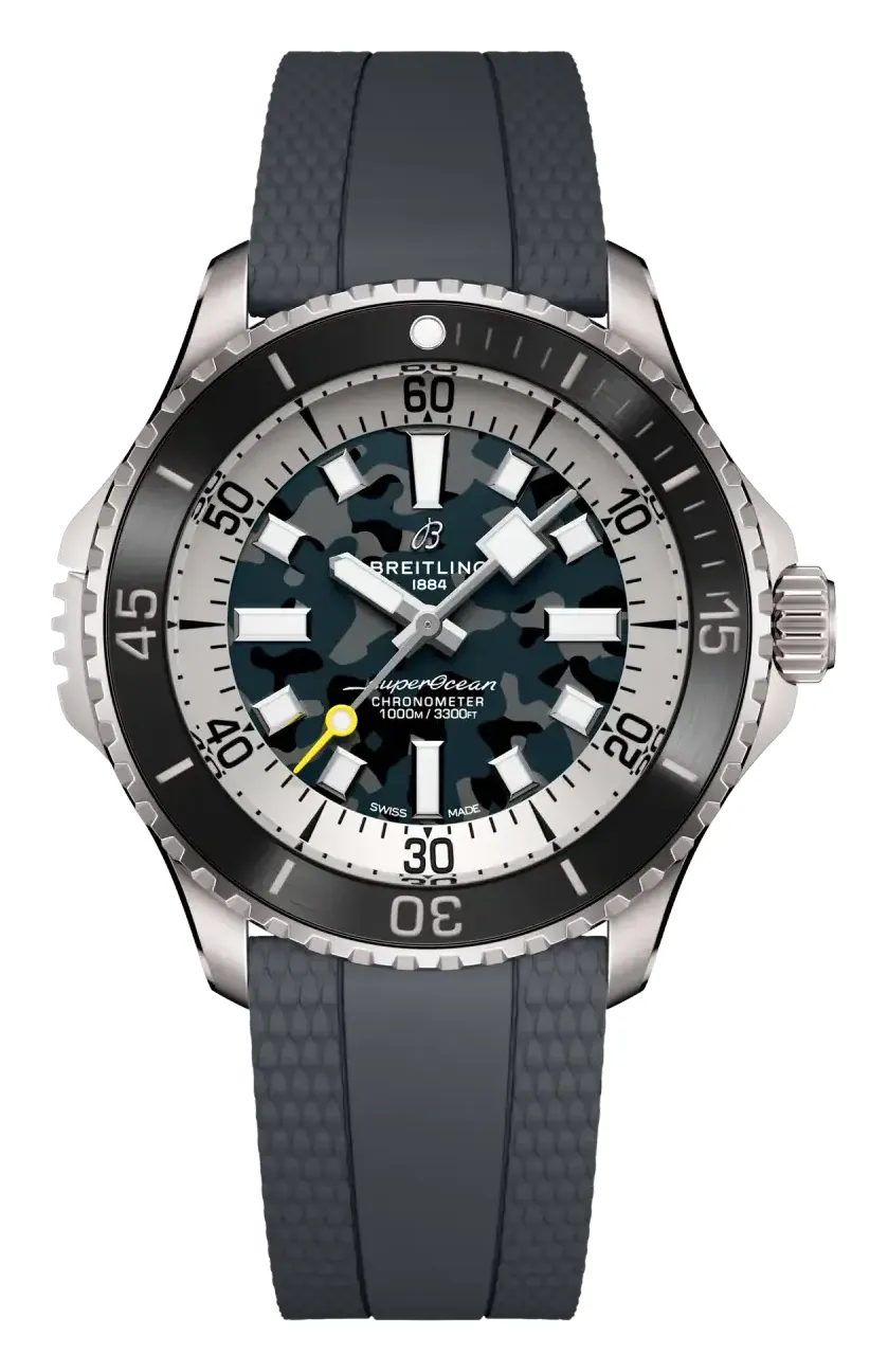 Breitling SuperOcean Automatic 46 Super Diver, reference E10379351B1S1, black dial, titanium case