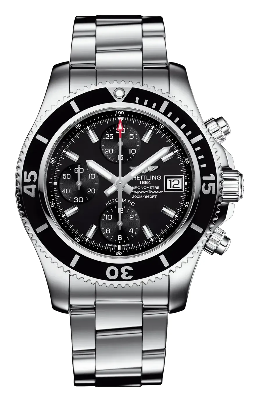 Breitling Superocean Chronograph 42, reference A13311C91B1A1, black dial, stainless steel case