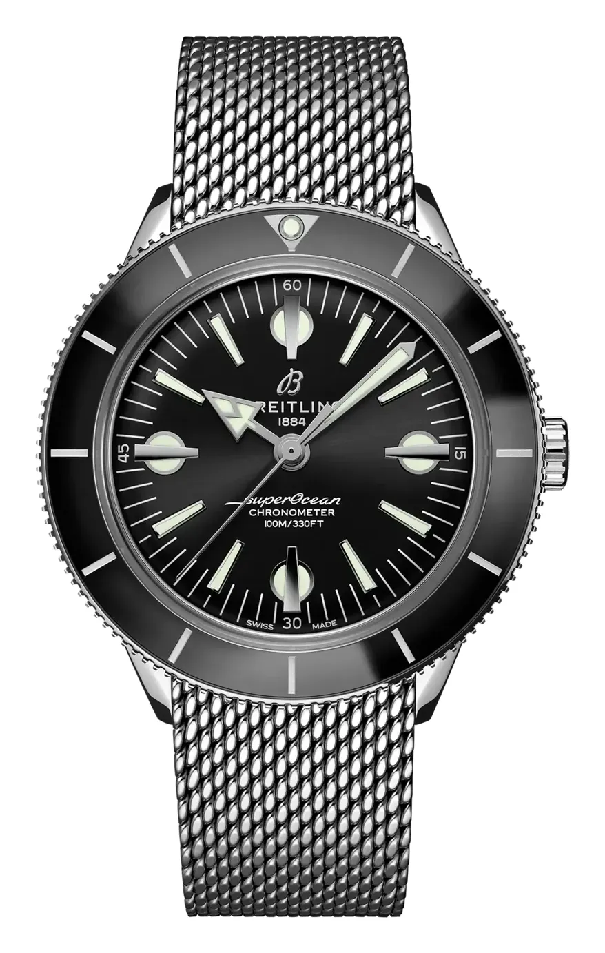 Breitling Superocean Heritage '57, reference A10370121B1A1, black dial, stainless steel case