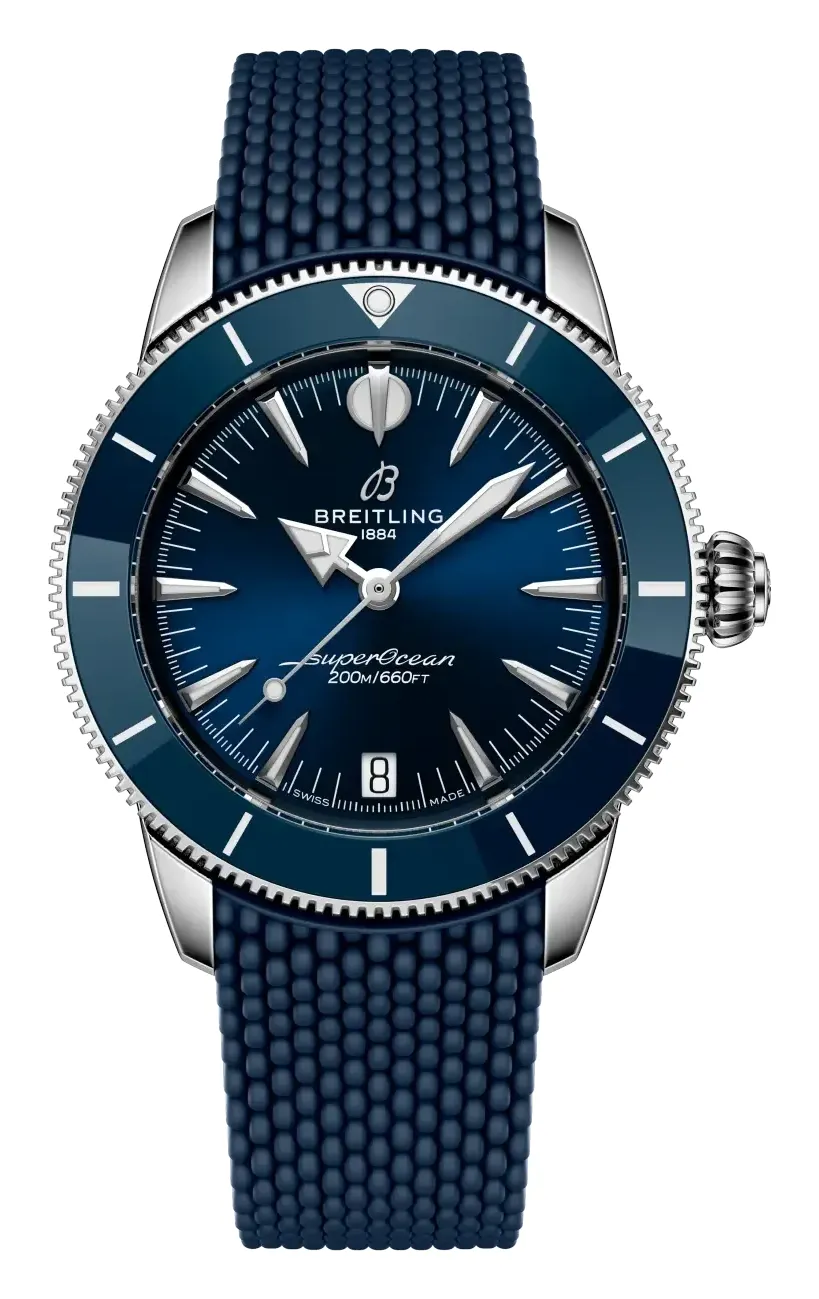 Breitling Superocean Heritage B31 Automatic 36, reference A10390161C1S1, blue dial, ceramic and stainless steel case
