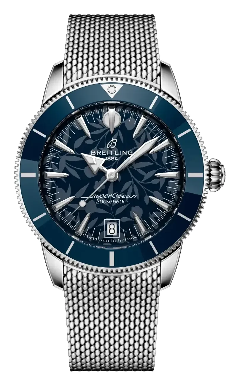 Breitling Superocean Heritage B31 Automatic 40, reference AB31101A1C1A1, blue dial, ceramic and stainless steel case