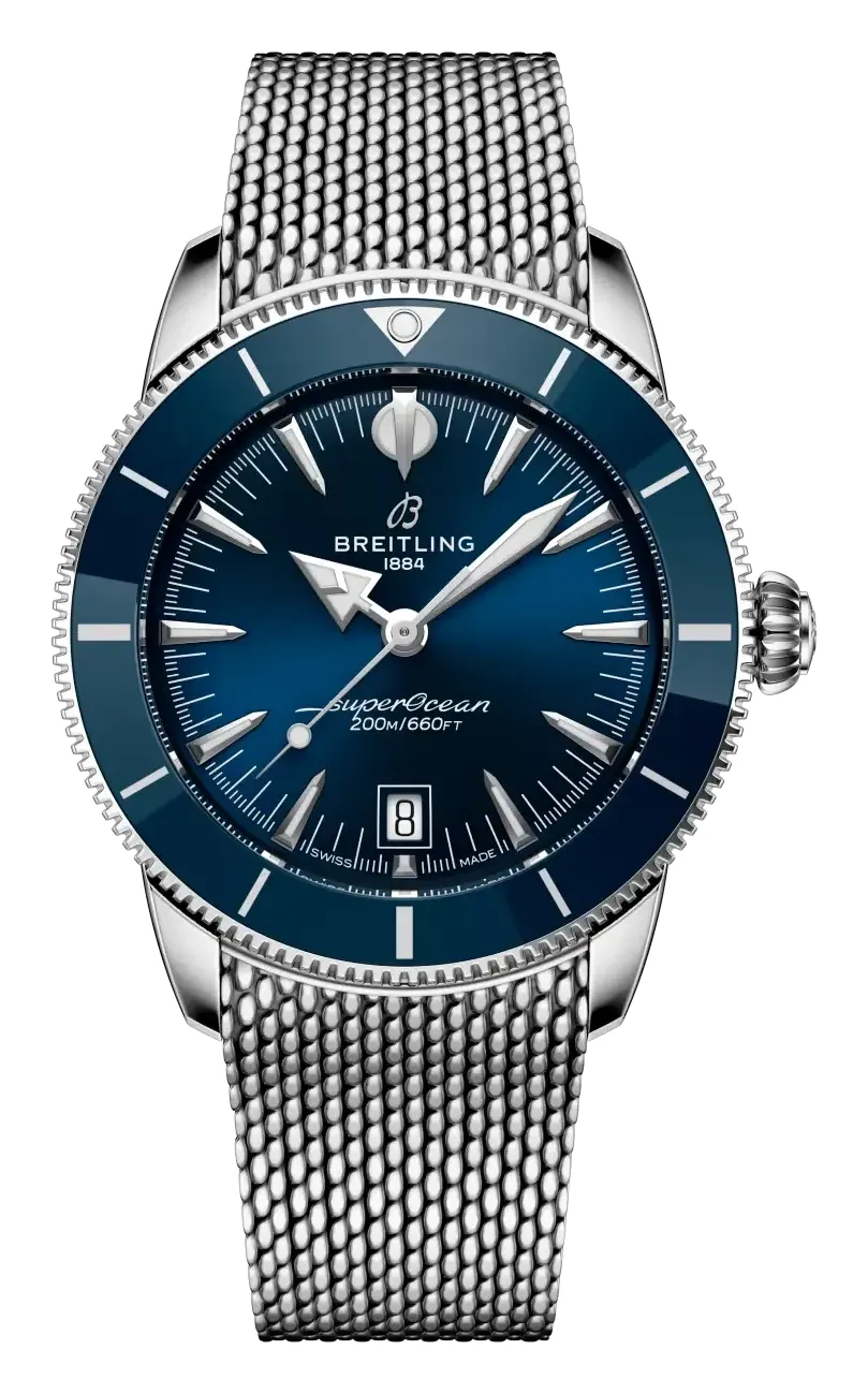Breitling Superocean Heritage B31 Automatic 42, reference AB3111161C1A1, blue dial, ceramic and stainless steel case