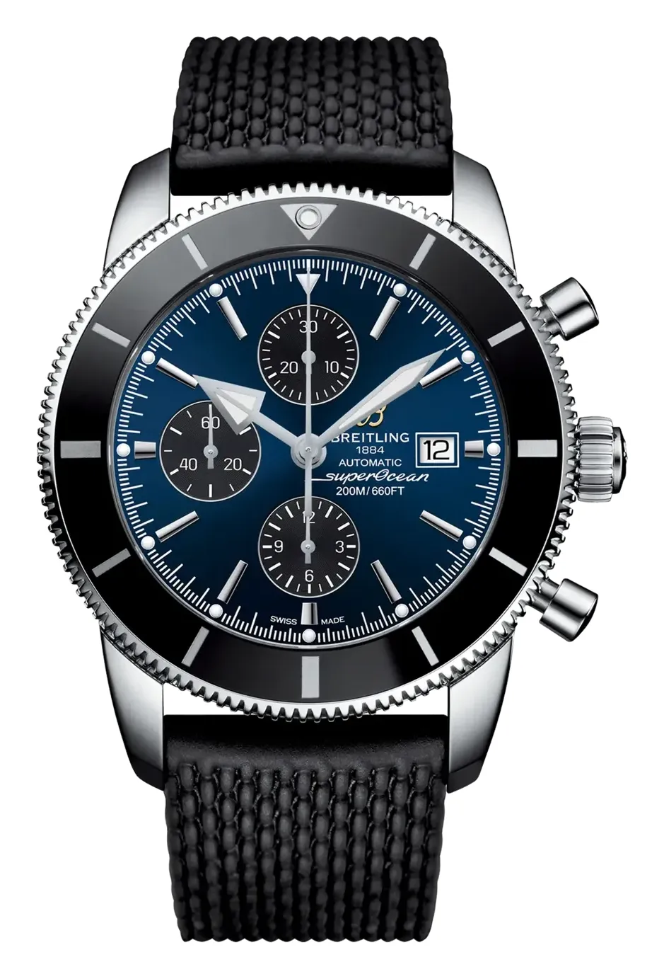 Breitling Superocean Heritage II 46 Chronograph, reference A13312121C1S1, blue dial, stainless steel case