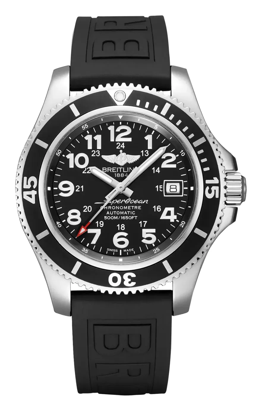 Breitling Superocean II 42, reference A17365C91B1S1, black dial, stainless steel case