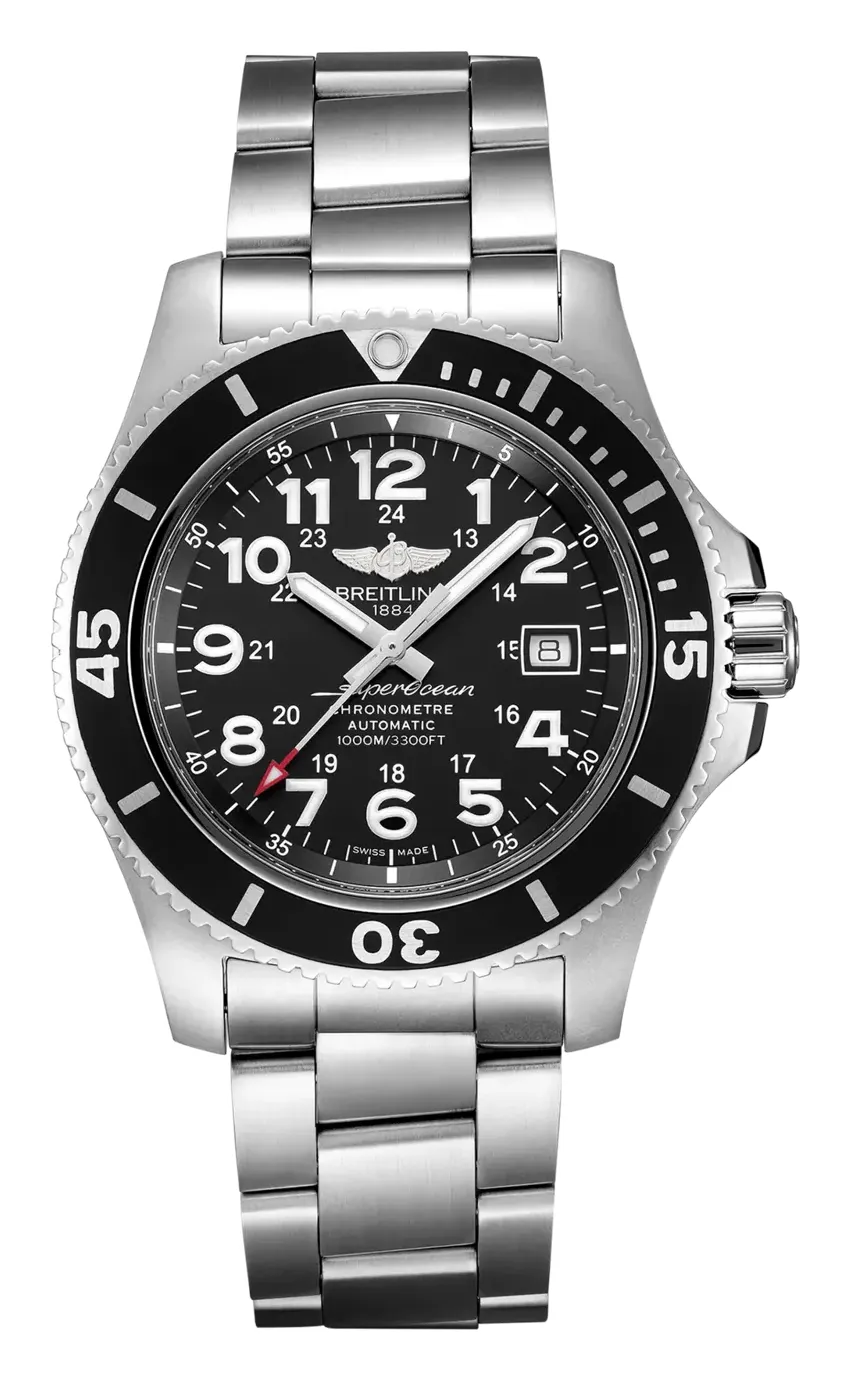 Breitling Superocean II 44, reference A17392D71B1A1, black dial, stainless steel case