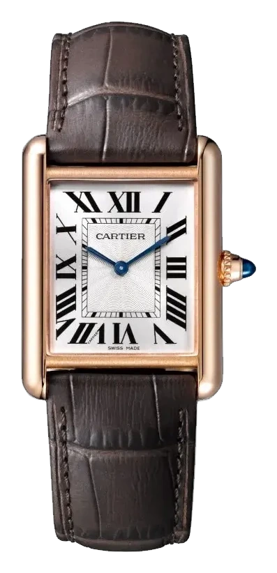 Cartier Tank Louis Cartier Large Manual, reference WGTA0011, silver dial, rose gold case