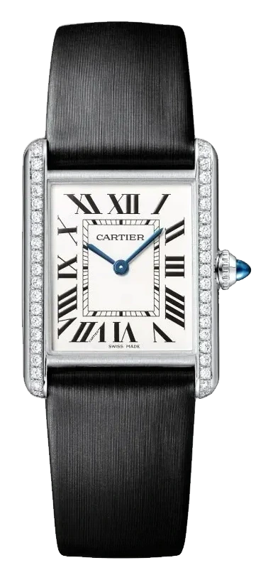 Cartier Tank Must Large Quartz Stainless, reference W4TA0017, silver dial, stainless steel case
