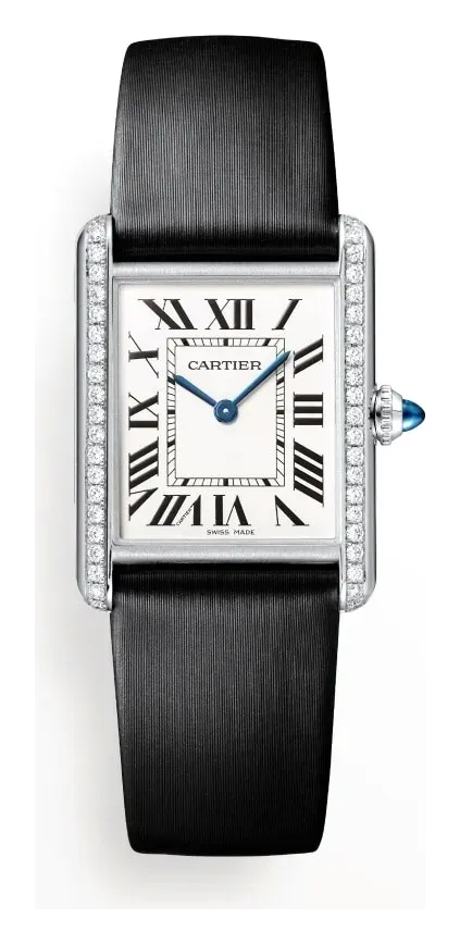 Cartier Tank Must Large Quartz Stainless, reference W4TA0017, silver dial, stainless steel case