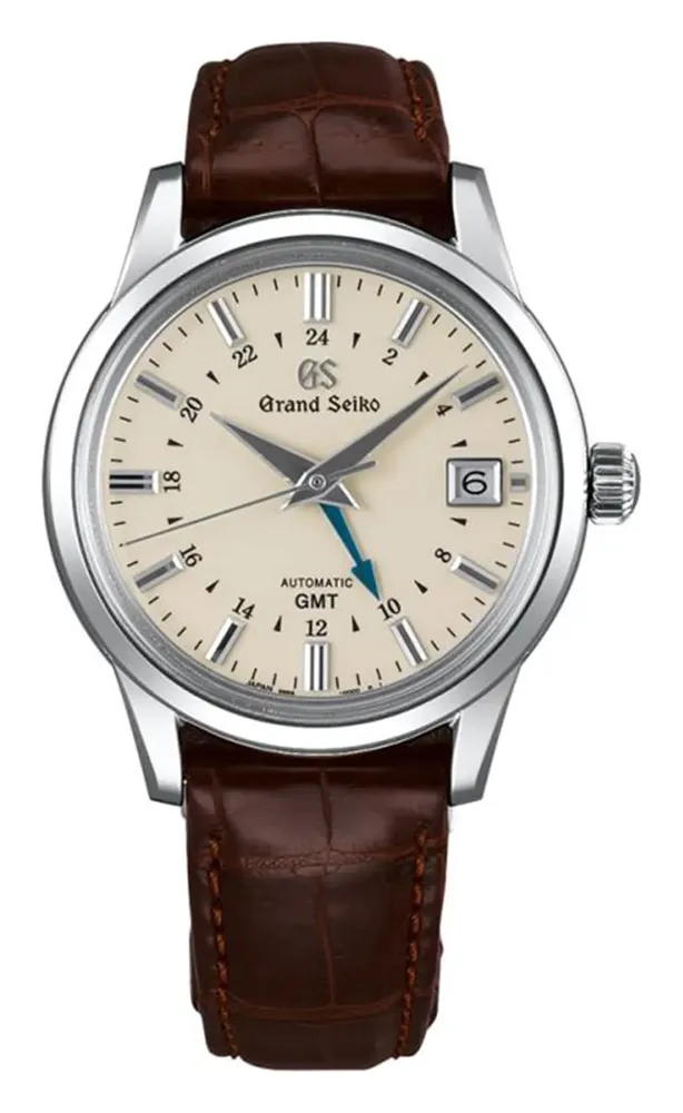 Grand Seiko Automatic Hi Beat 36000 GMT, reference SBGM221, white dial, stainless steel case