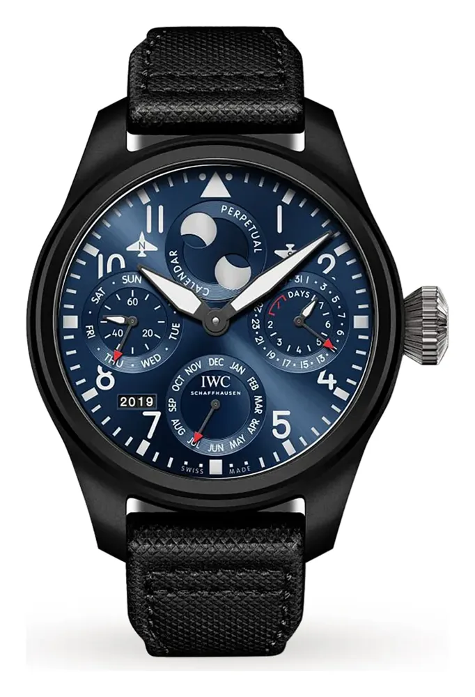 IWC Big Pilot's Watch Perpetual Calendar Lake Tahoe, reference IW5030-01, titanium and ceramic case