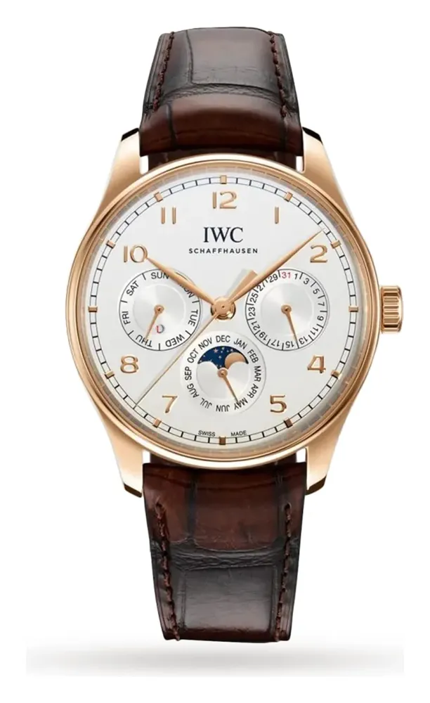 IWC Portugieser Perpetual Calendar 42, reference IW3442-02, rose gold case