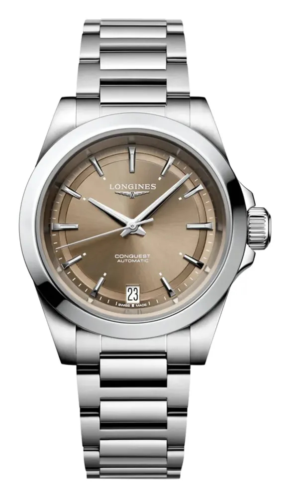 Longines Conquest 34, reference L3.430.4.62.6, stainless steel case