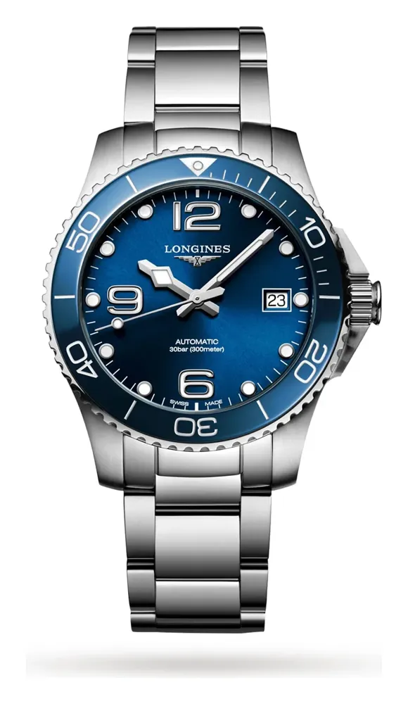 Longines HydroConquest 39 Automatic, reference L3.780.4.96.6, ceramic and stainless steel case