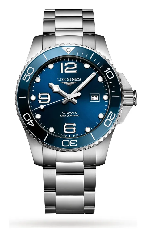 Longines HydroConquest 43 Automatic L3.782.4, reference L3.782.4.96.6, stainless steel case