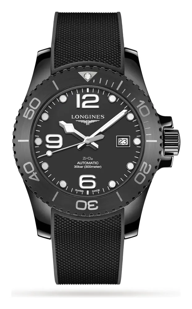 Longines Hydroconquest 43 Automatic L3.784.4, reference L3.784.4.56.9, ceramic case