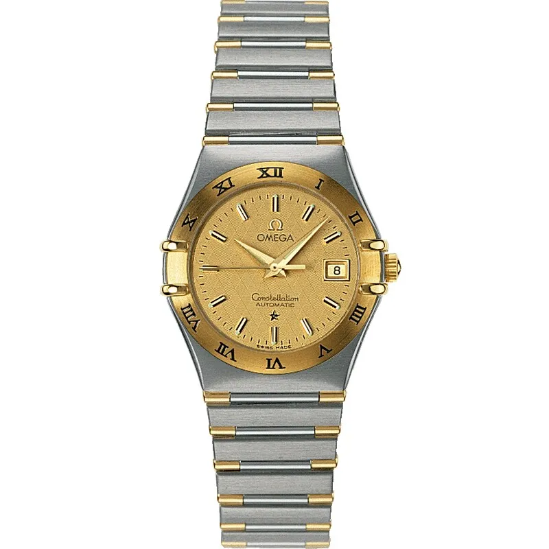 Omega Constellation Automatic 27.5 1392.10.00, reference 1392.10.00, yellow dial, stainless steel and yellow gold case