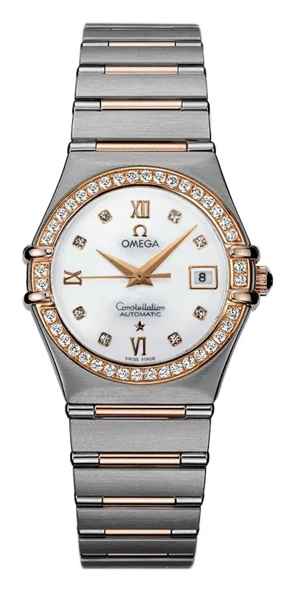 Omega Constellation Automatic 27.5 1397.76.00, reference 1397.76.00, white dial, stainless steel and rose gold case