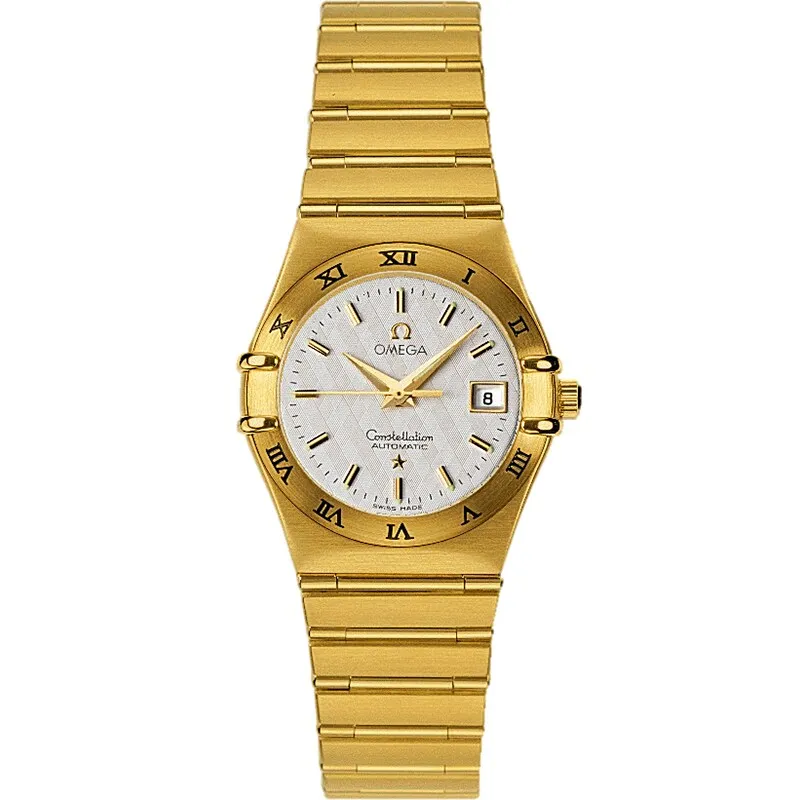 Omega Constellation Automatic 27.5 '95 1192.30.00, reference 1192.30.00, silver dial, yellow gold case