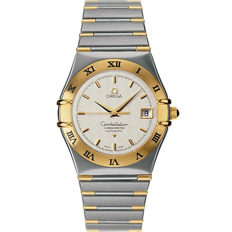Omega Constellation Automatic 35.5 1302.30.00, reference 1302.30.00, silver dial, stainless steel and yellow gold case