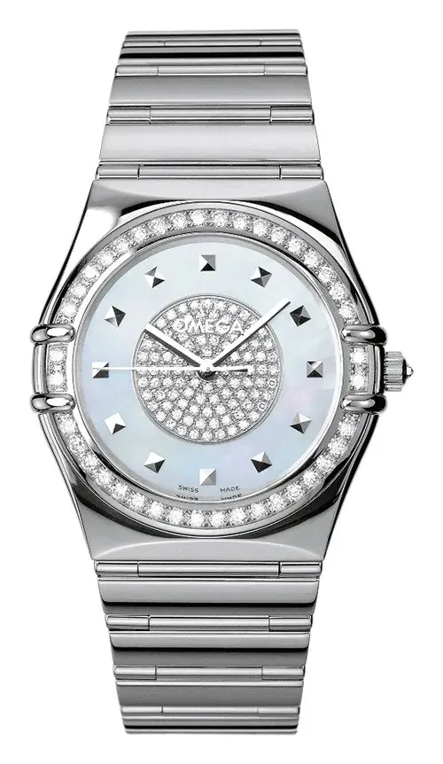 Omega Constellation Automatic 35.5 '95 1900.11.51, reference 1900.11.51, white dial, white gold case