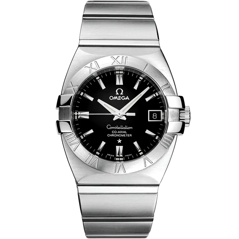 Omega Constellation Co-Axial 35 Double Eagle 1501.51.00, reference 1501.51.00, black dial, stainless steel case