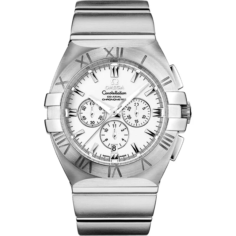 Omega Constellation Co-Axial 41 Chronograph Double Eagle 1514.20.00, reference 1514.20.00, white dial, stainless steel case