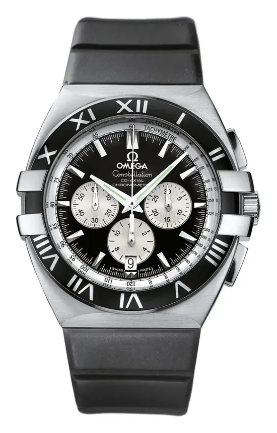 Omega Constellation Co-Axial 41 Chronograph Double Eagle 1819.51.91, reference 1819.51.91, black dial, stainless steel case