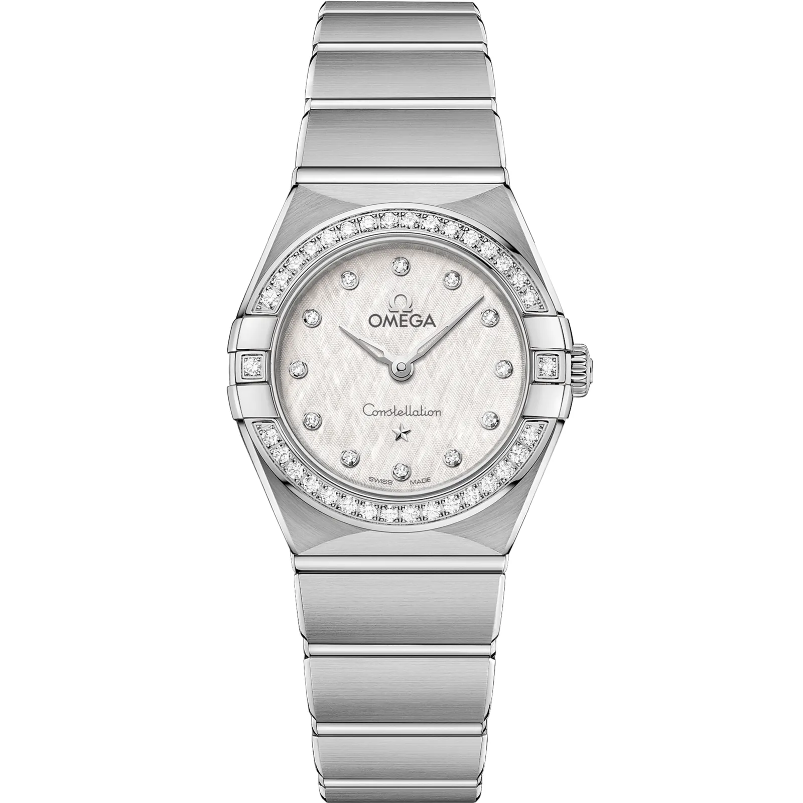 Omega Constellation Manhattan 25 Quartz 131.15.25.60, reference 131.15.25.60.52.001, silver dial, stainless steel case