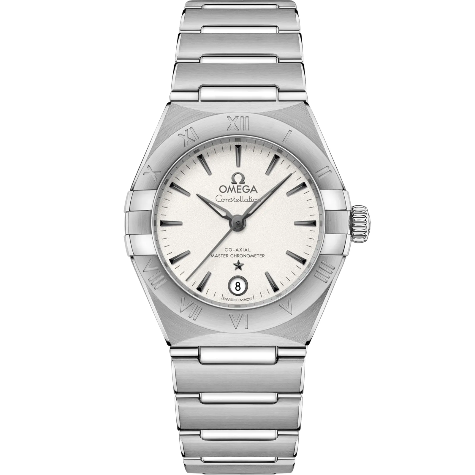 Omega Constellation Manhattan 29 Co-Axial Master Chronometer 131.10.29.20, reference 131.10.29.20.02.001, silver dial, stainless steel case