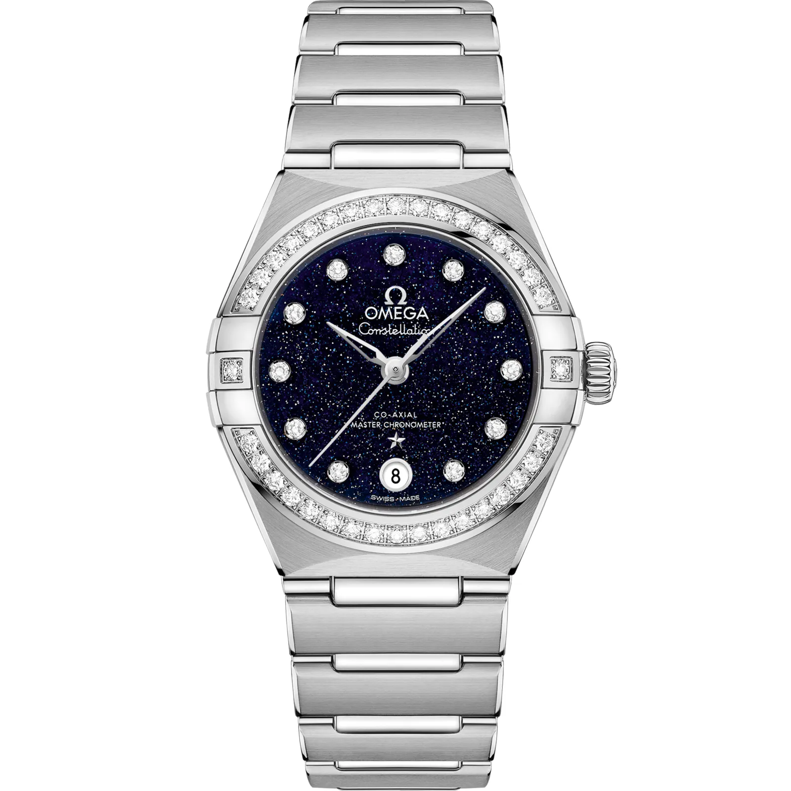 Omega Constellation Manhattan 29 Co-Axial Master Chronometer 131.15.29.20, reference 131.15.29.20.53.001, blue dial, stainless steel case