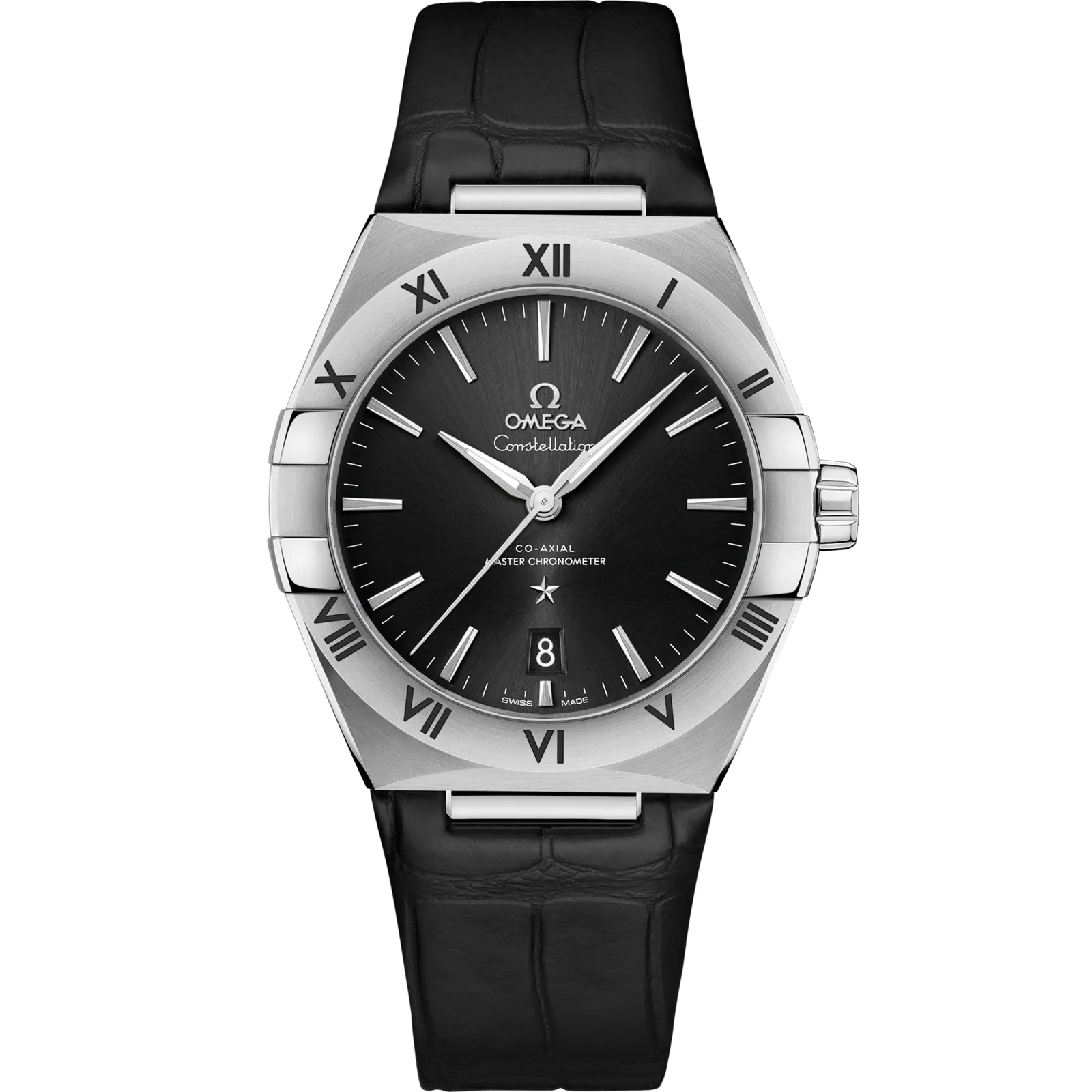 Omega Constellation Master Chronometer 39 131.13.39.20, reference 131.13.39.20.01.001, black dial, stainless steel case