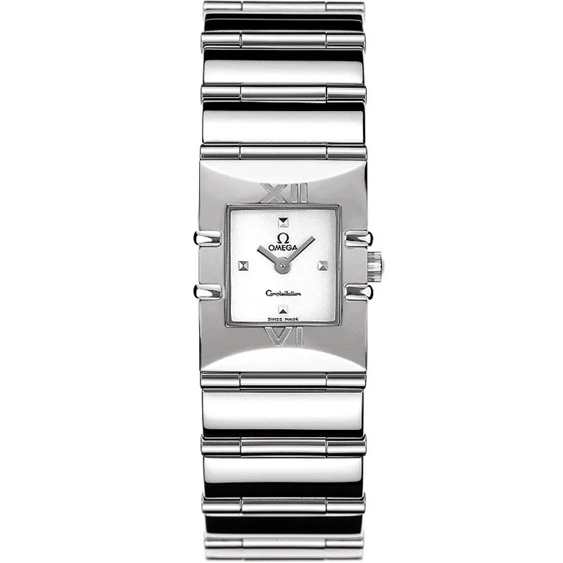 Omega Constellation Quadra Quartz 19.3 1521.71.00, reference 1521.71.00, white dial, stainless steel case