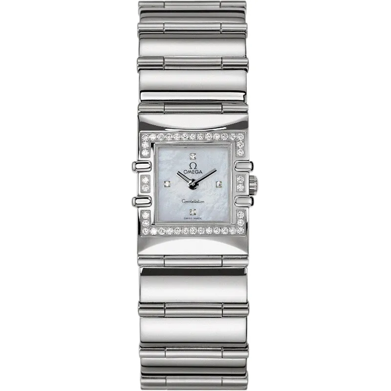 Omega Constellation Quadra Quartz 19.3 Stainless 1528.76.00, reference 1528.76.00, white dial, stainless steel case